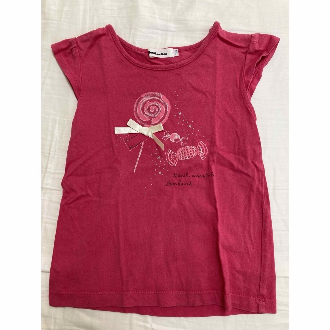 BeBe(ベベ)のべべ Tシャツ2枚 110 120 キッズ/ベビー/マタニティのキッズ服女の子用(90cm~)(Tシャツ/カットソー)の商品写真