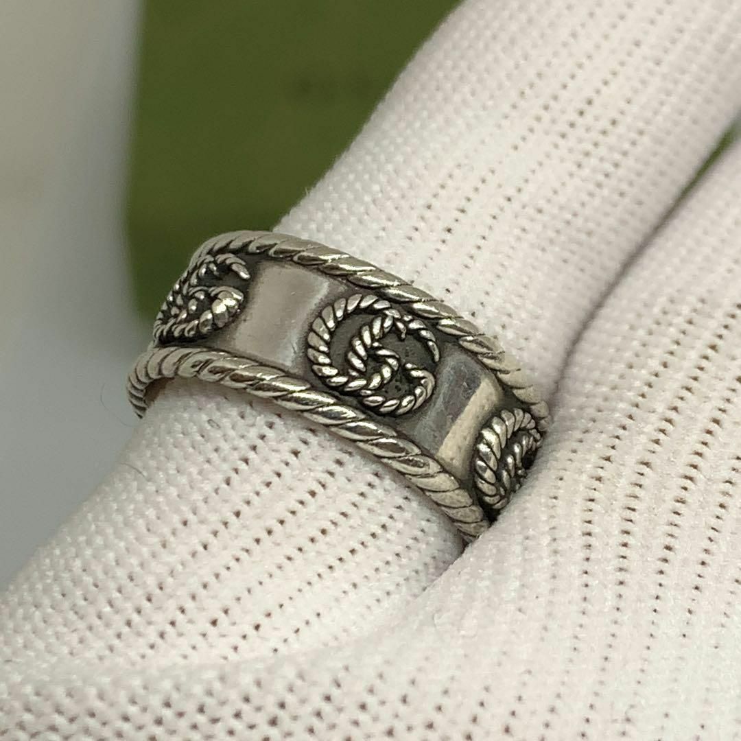Gucci(グッチ)のGUCCI ダブルg 蛇モチーフ 19号 リング 指輪 0373s13. メンズのアクセサリー(リング(指輪))の商品写真