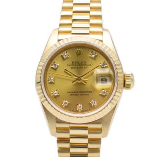 ロレックス(ROLEX)のロレックス デイトジャスト 10Pダイヤ S番 腕時計(腕時計)