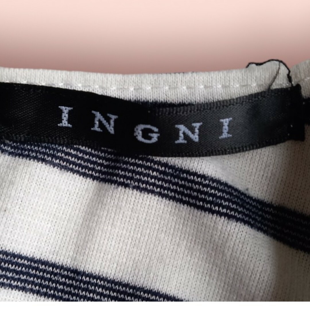 INGNI(イング)のノースリーブワンピース  ボーダー柄* レディースのワンピース(ミニワンピース)の商品写真