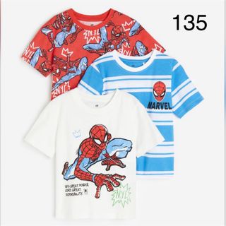 H&M - 《新作》新品未開封　スパイダーマン　Tシャツ　3枚セット　135-140