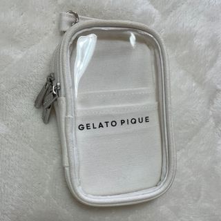 ジェラートピケ(gelato pique)のジェラピケ　gelato piqué アクスタケース　白(ポーチ)