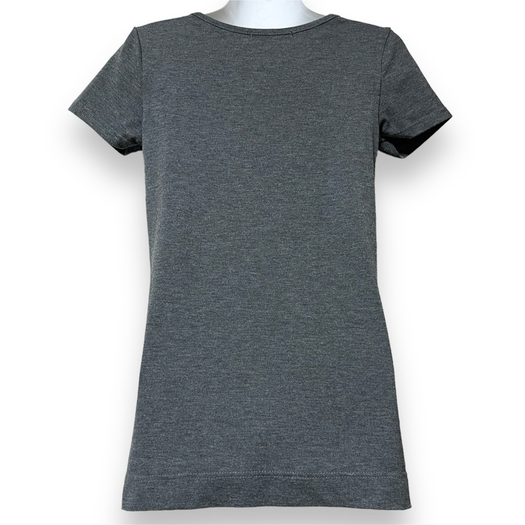 しまむら(シマムラ)の【新品】フロントスパンコールボーダー柄Tシャツ レディースのトップス(Tシャツ(半袖/袖なし))の商品写真