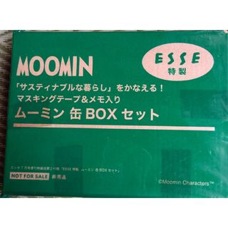 ムーミン(MOOMIN)のエッセ付録 ムーミン 缶BOXセット(ノート/メモ帳/ふせん)