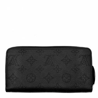 ルイヴィトン(LOUIS VUITTON)のLOUIS VUITTON ルイヴィトン 長財布 モノグラムマヒナ ジッピーウォレット ロングウォレット ラウンドファスナー ブラック 黒 M61867    ノワール シルバー金具 レディース 美品【中古品】(財布)