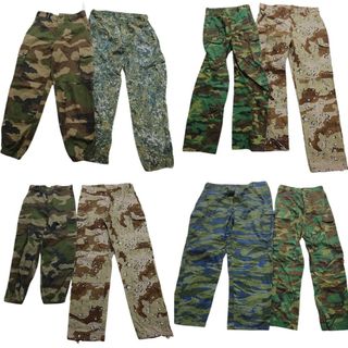 古着卸 まとめ売り フィールドパンツ カモ柄MIX ユーロミリタリー 8枚セット (メンズ ) アメリカ軍 ギリシャ軍 MS1656(その他)