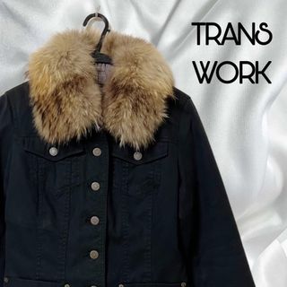 TRANS WORK - 【美品】TRANS WORK トランスワーク ジャケット　アウター　ブラック