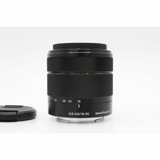 ソニー(SONY)の＜＜プロテクター付き！！＞＞【良品】SONY ソニー18–55mm f3.5–5.6 OSS ブラック sel1855 Eマウント#LE2024254(レンズ(ズーム))