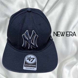 ニューエラー(NEW ERA)のヤンキース シュアショット ’47 キャプテン　ブラック　ニューエラ　キャップ(キャップ)