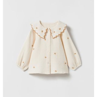 ザラキッズ(ZARA KIDS)の【美品】ZARA ブラウス　104(ブラウス)