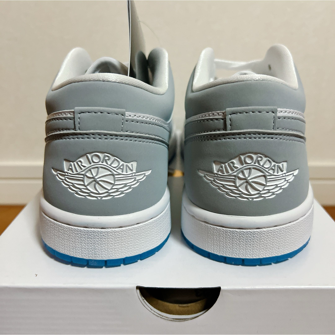NIKE - AIR JORDAN 1 LOW エアジョーダン ウルフグレー 26.5cmの NIKE - AIR JORDAN 1 LOW エアジョーダン ウルフグレー 26.5cmの