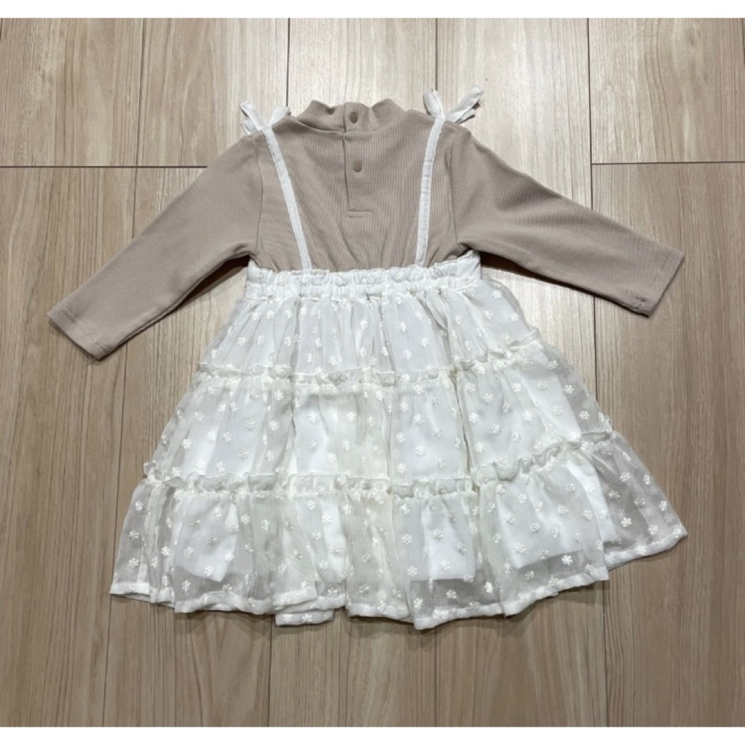 petit main(プティマイン)の新品　プティマイン  ワンピース キッズ/ベビー/マタニティのベビー服(~85cm)(ワンピース)の商品写真