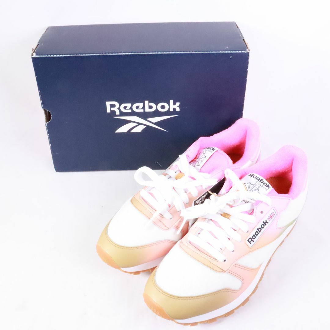 Reebok(リーボック)のReebok　リーボック　スニーカー　ホワイト　ピンク　27.0 メンズの靴/シューズ(スニーカー)の商品写真