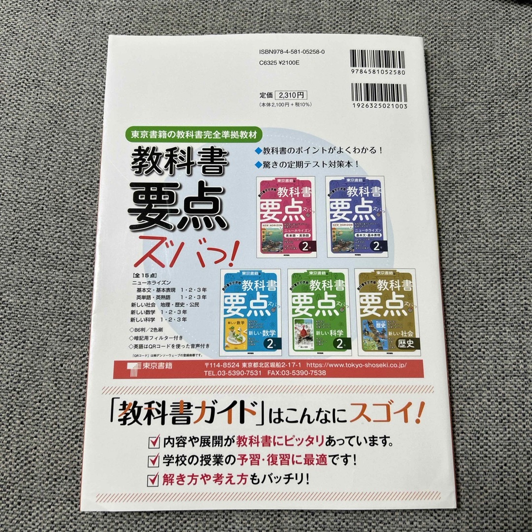 中学教科書ガイド東京書籍版地理 エンタメ/ホビーの本(語学/参考書)の商品写真