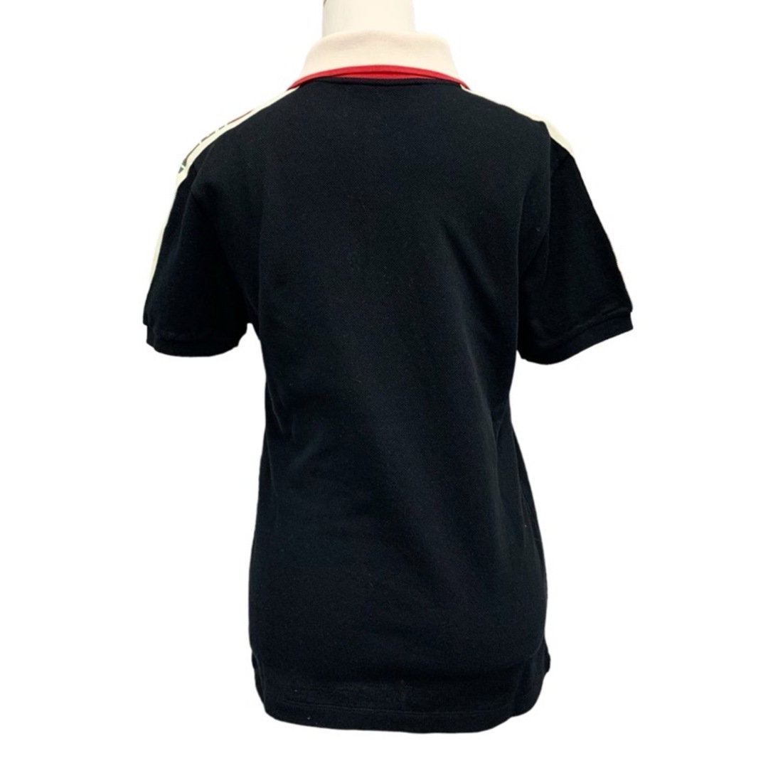 Gucci(グッチ)のグッチ GUCCI トップス ポロシャツ 半袖 コットン ブラック レディースのトップス(ポロシャツ)の商品写真
