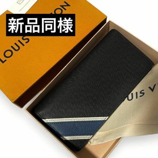 ルイヴィトン(LOUIS VUITTON)の✨新品同様　希少✨　ルイヴィトン　長財布　ブラザ　タイガ　ストライプ　al2(長財布)