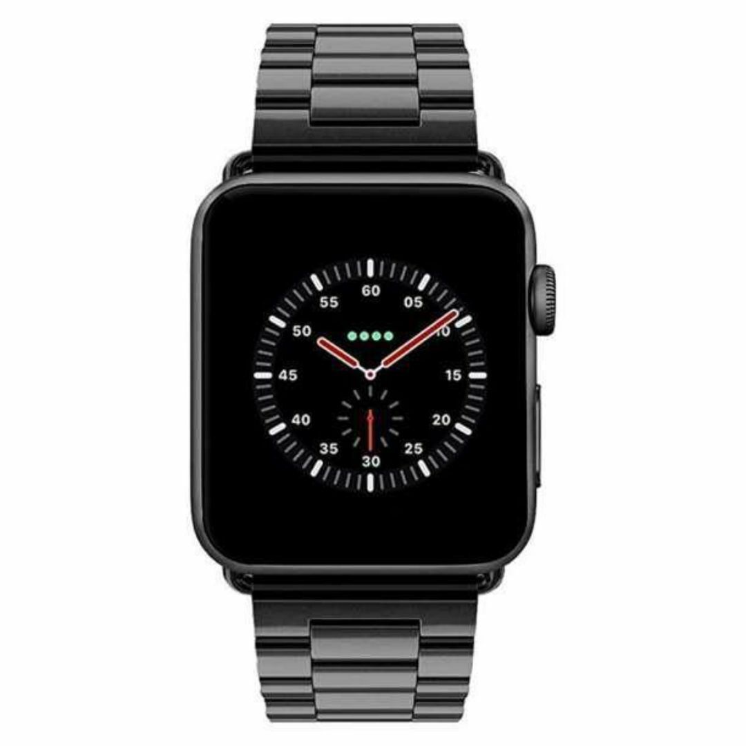 Applewatchアップルウォッチ バンド 38mm ステンレス ブラック メンズの時計(金属ベルト)の商品写真