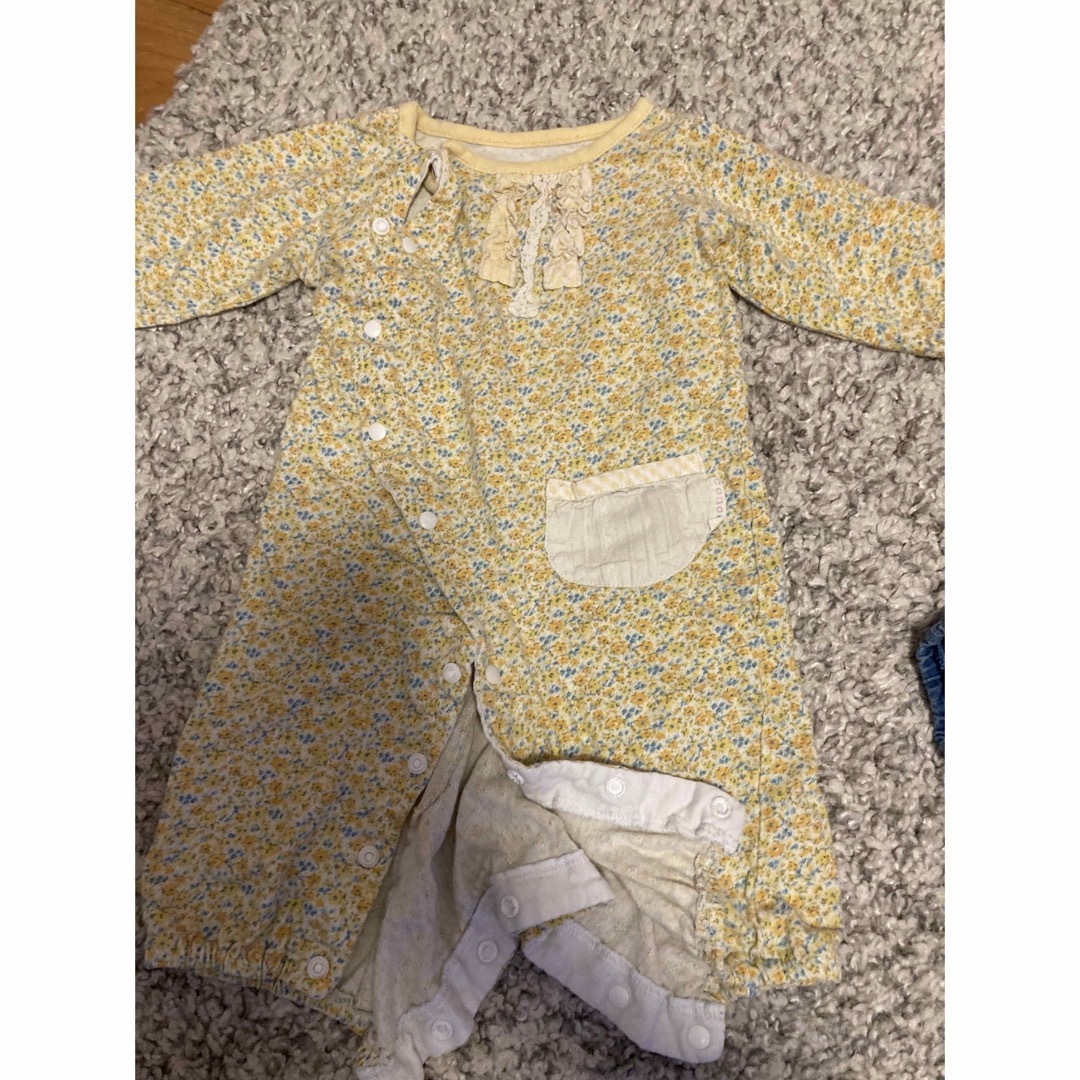 BeBe(ベベ)のロンパースセット　4枚　女の子 キッズ/ベビー/マタニティのベビー服(~85cm)(ロンパース)の商品写真