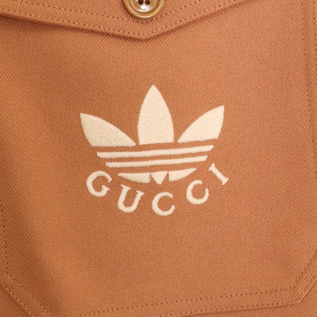 Gucci(グッチ)のグッチ ×アディダス 691437 ベージュ  フルイドドリル ショートパンツ 44 メンズのパンツ(その他)の商品写真