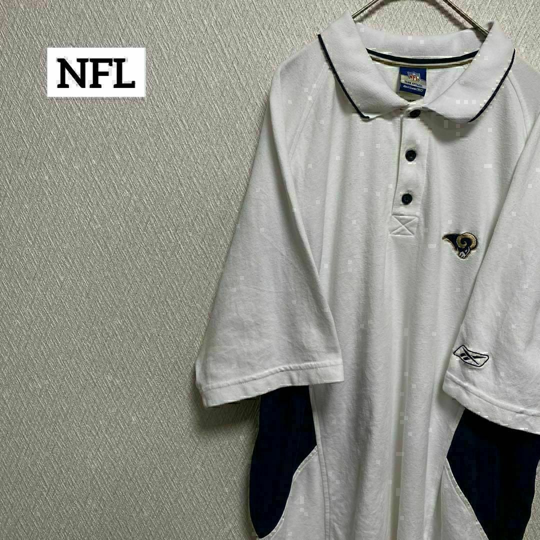 NFL ナショナルフットボールリーグ ポロシャツ 半袖 ゆるだぼ LA L | フリマアプリ ラクマ