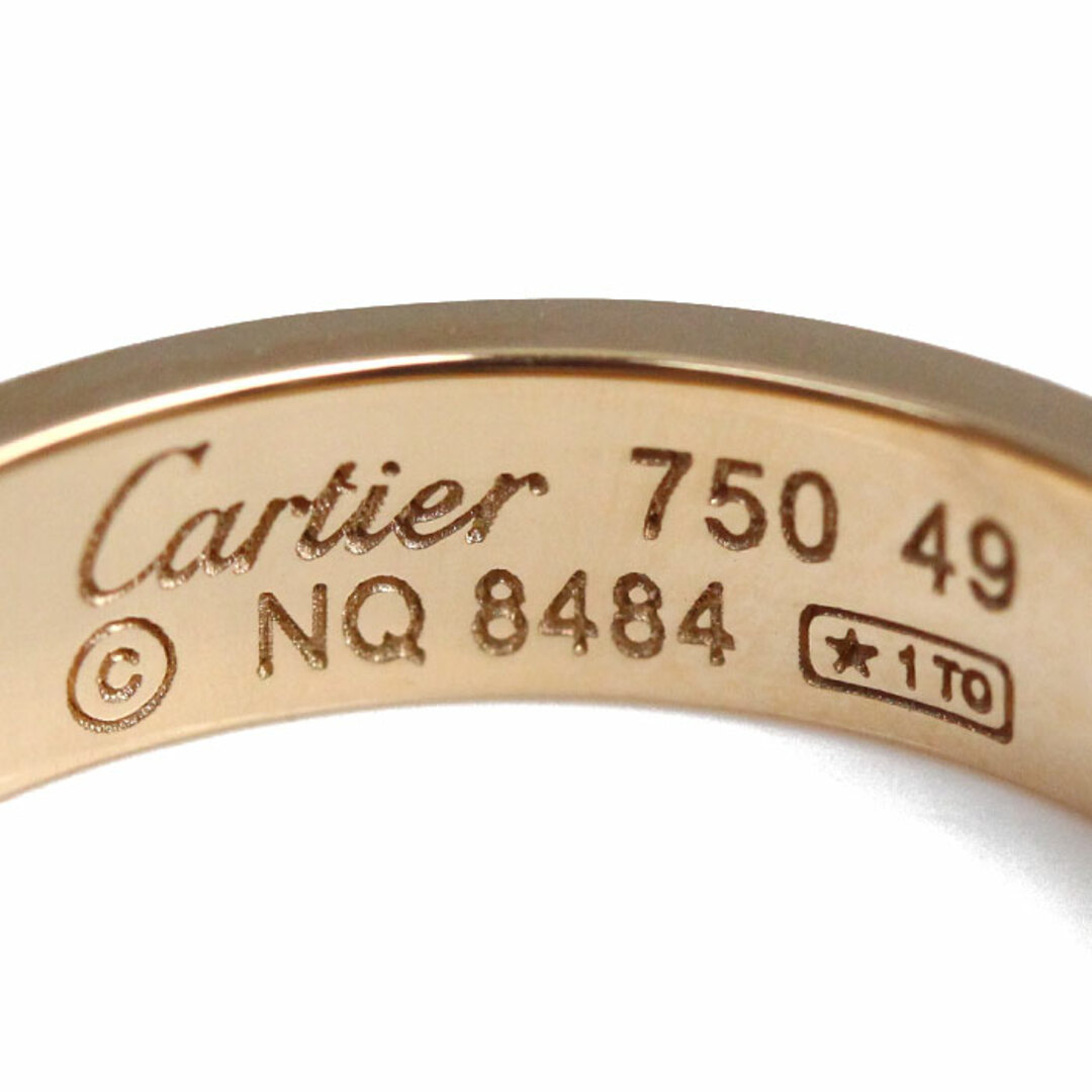 Cartier(カルティエ)のCARTIER カルティエ K18PG ピンクゴールド ミニラブリング 1P ダイヤ リング・指輪 B4050749 ダイヤモンド 9号 49 4.1g レディース【中古】【美品】 レディースのアクセサリー(リング(指輪))の商品写真