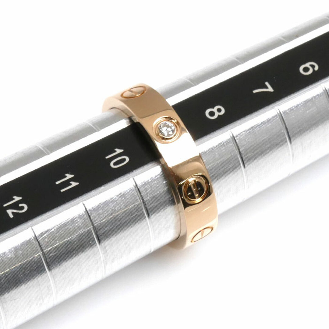 Cartier(カルティエ)のCARTIER カルティエ K18PG ピンクゴールド ミニラブリング 1P ダイヤ リング・指輪 B4050749 ダイヤモンド 9号 49 4.1g レディース【中古】【美品】 レディースのアクセサリー(リング(指輪))の商品写真