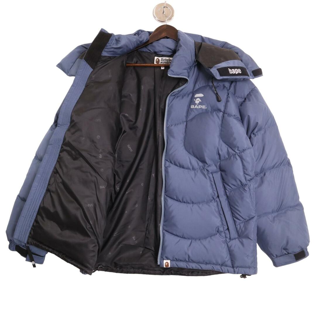 A BATHING APE(アベイシングエイプ)のアベイシングエイプ 1J80144005 青 STITCHING DOWN JACKET M メンズのジャケット/アウター(その他)の商品写真