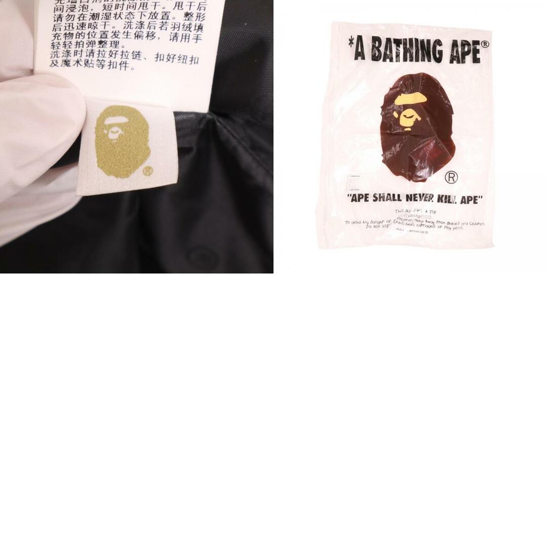 A BATHING APE(アベイシングエイプ)のアベイシングエイプ 1J80144005 青 STITCHING DOWN JACKET M メンズのジャケット/アウター(その他)の商品写真