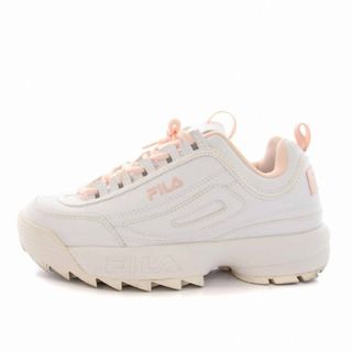 フィラ(FILA)のFILA DISPURTOR 2 スニーカー シューズ US6 ホワイト ピンク(スニーカー)