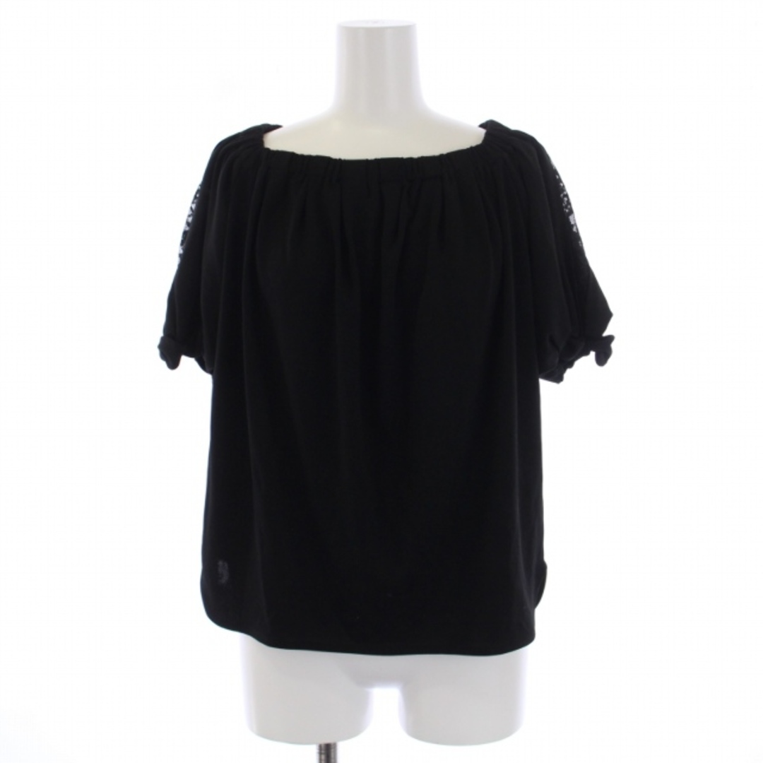 TOCCA(トッカ)のトッカ 【洗える!】CUT SEWN BLOUSE トップス XS 黒 レディースのトップス(シャツ/ブラウス(半袖/袖なし))の商品写真