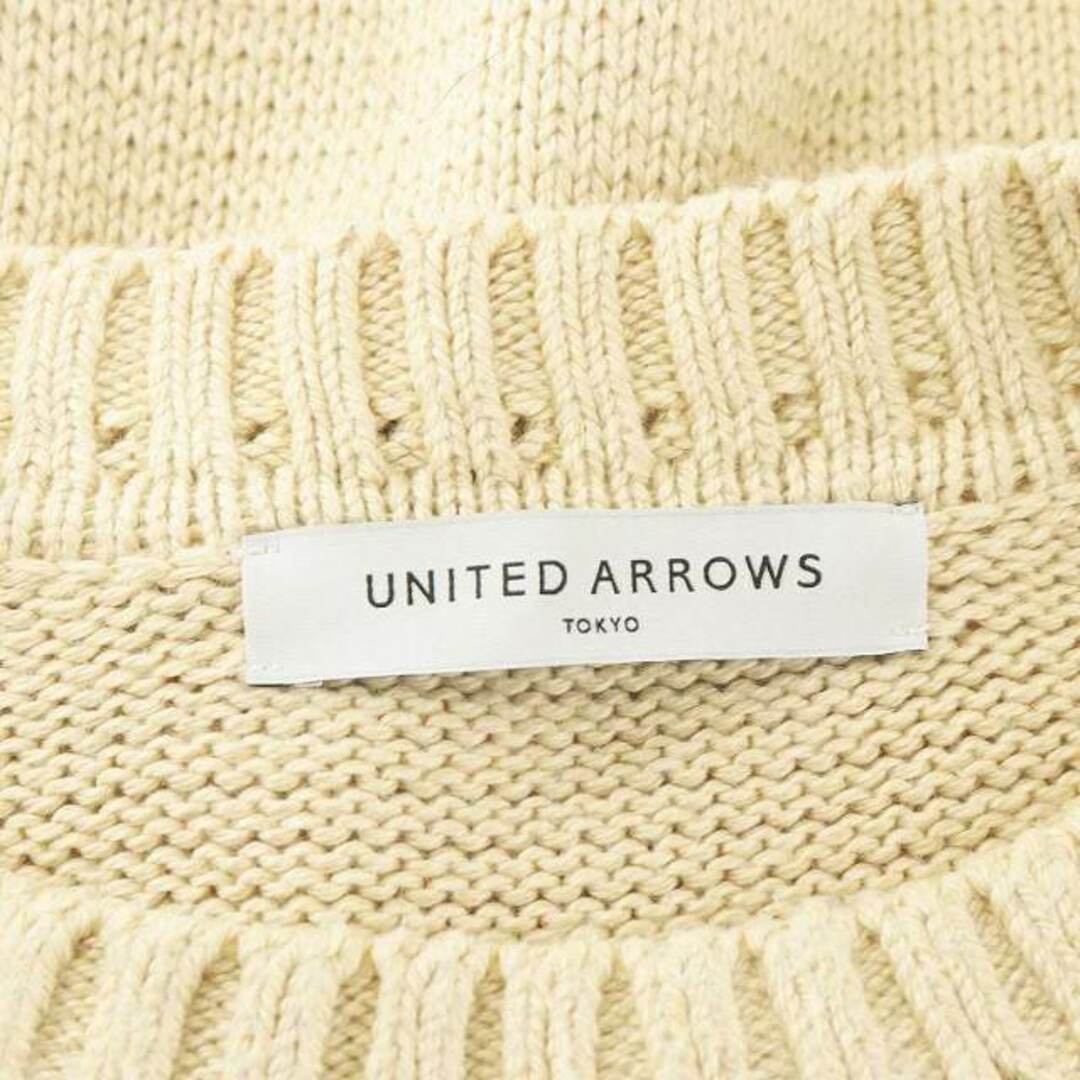 UNITED ARROWS(ユナイテッドアローズ)のユナイテッドアローズ UAST ミディアムゲージ クルーネック ニット ベージュ メンズのトップス(ニット/セーター)の商品写真