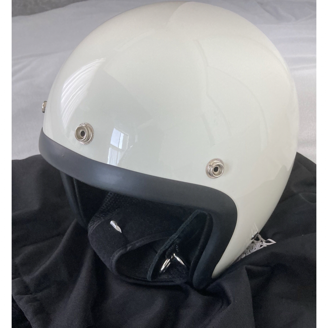 TT&CO ヘルメット　TX500 アイボリー　オフ白　オフホワイト 自動車/バイクのバイク(ヘルメット/シールド)の商品写真