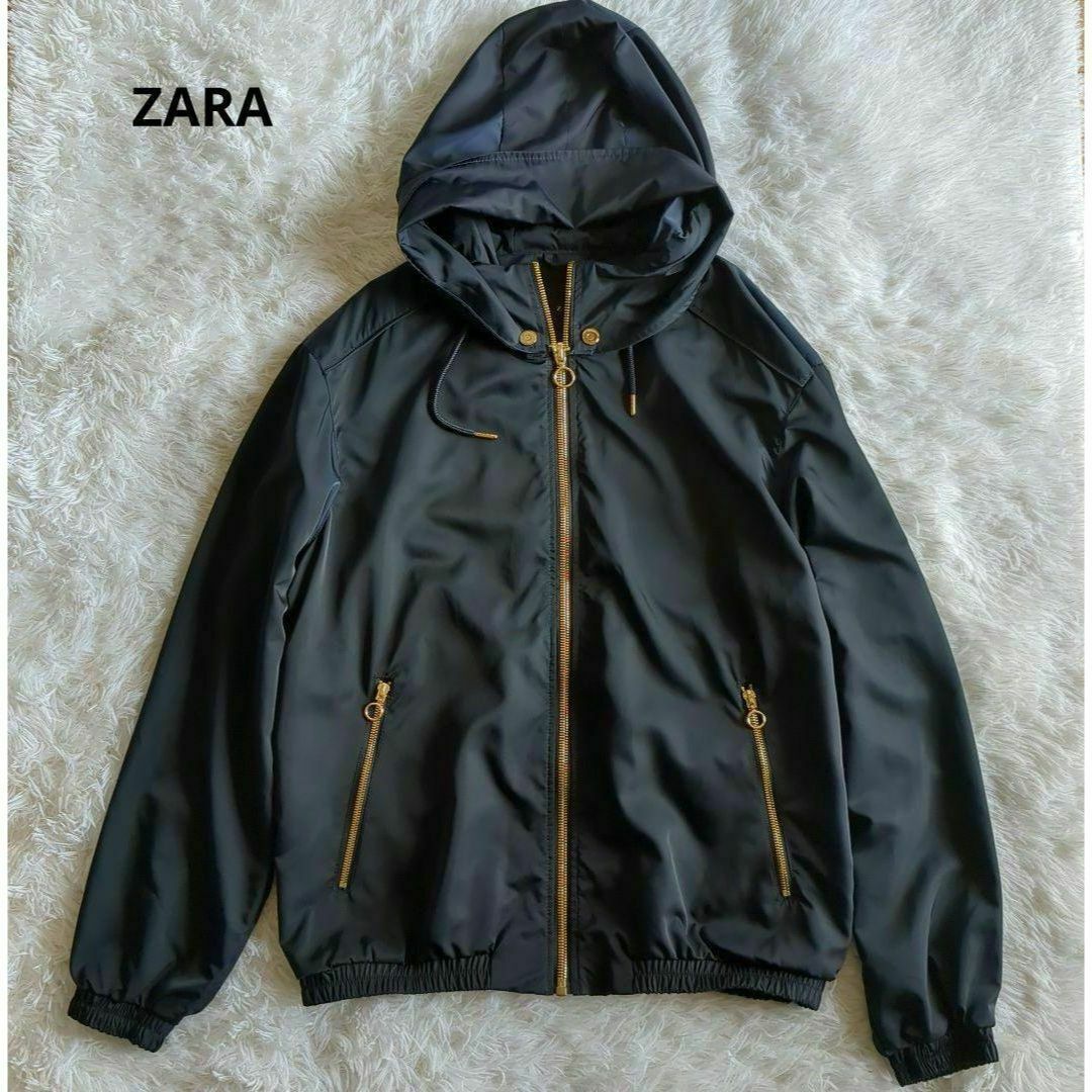 ZARA - ZARA ナイロンパーカー モッズコート ゴールド金具 フード バイ