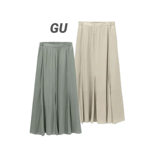 ジーユー(GU)の☆GU ジーユー サテンマーメイドフレアスカート 2点セット 単品販売OK！(ロングスカート)