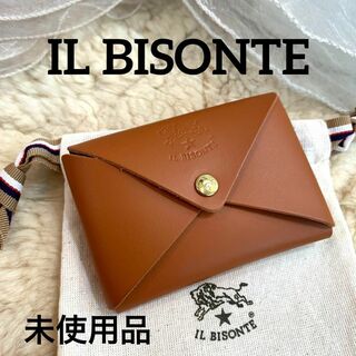 イルビゾンテ(IL BISONTE)の☆未使用品☆IL BISONTE カードケース コインケース レザー(名刺入れ/定期入れ)