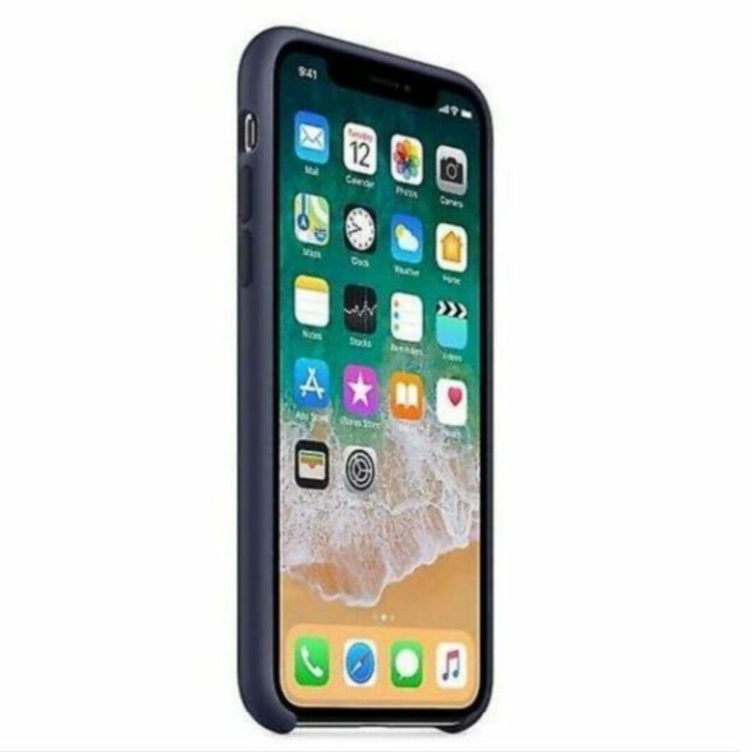 Apple(アップル)の新品 Apple 純正 iPhone X スマホケース ミッドナイトブルー スマホ/家電/カメラのスマホアクセサリー(iPhoneケース)の商品写真