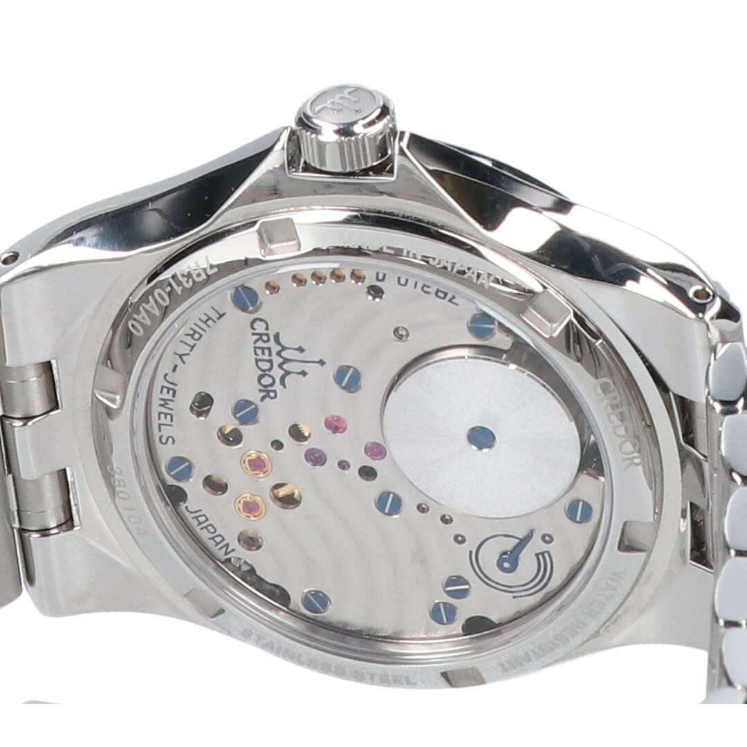 セイコー クレドール GCLX997 7R31-0AA0 Kuon クオン 磁器ダイヤル シースルーバック スプリングドライブ 手巻き メンズの時計(腕時計(アナログ))の商品写真