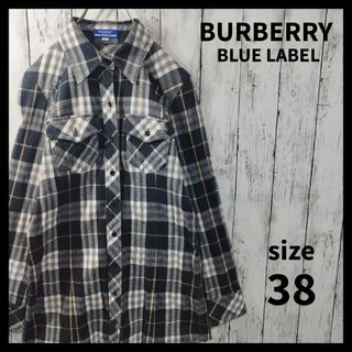 バーバリーブルーレーベル(BURBERRY BLUE LABEL)の【BURBERRY BLUE LABEL】Flannel Shirt　D733(シャツ/ブラウス(長袖/七分))