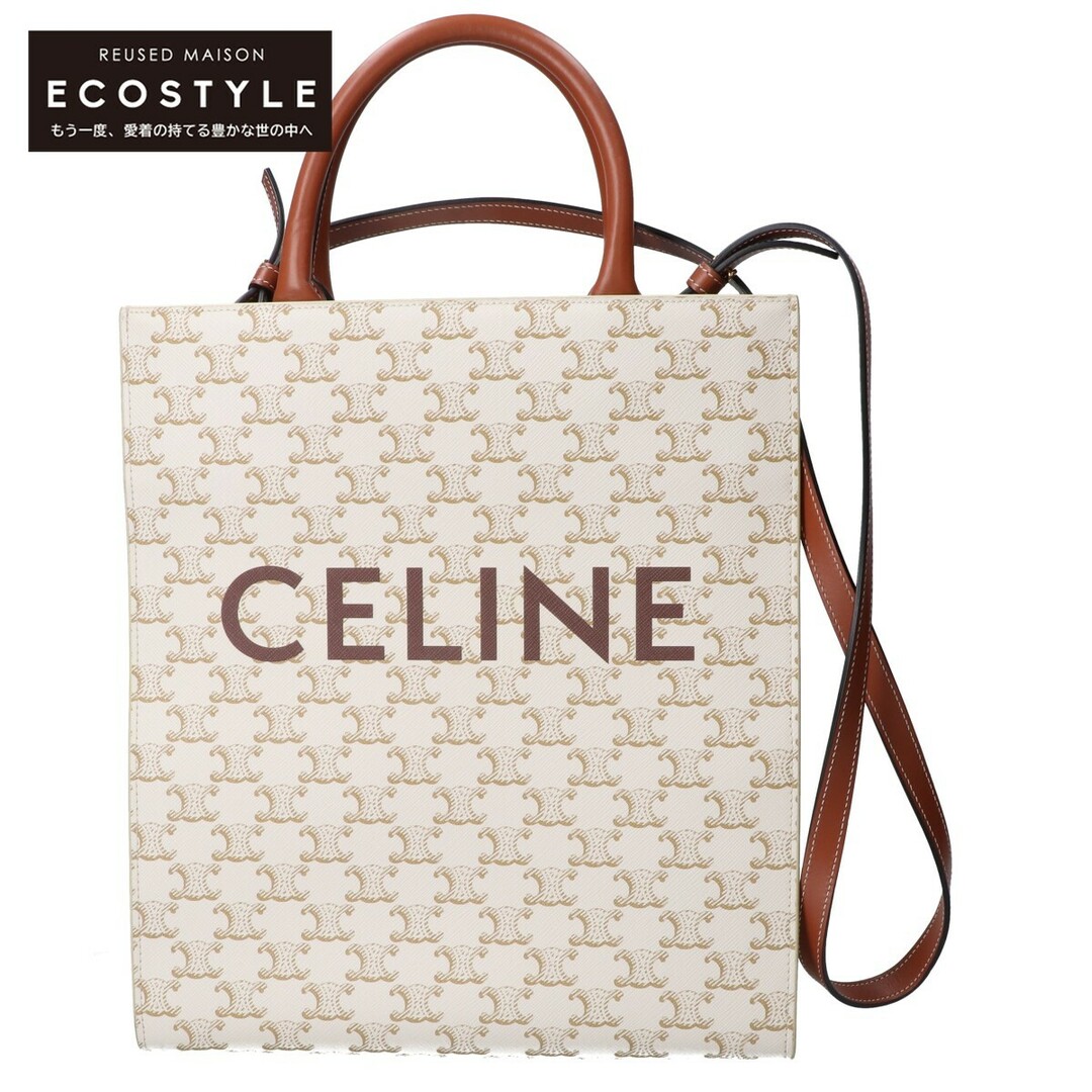 celine(セリーヌ)のセリーヌ 191542BZK.01BC トリオンフキャンバス スモール バーティカル カバ 2way レディースのバッグ(トートバッグ)の商品写真