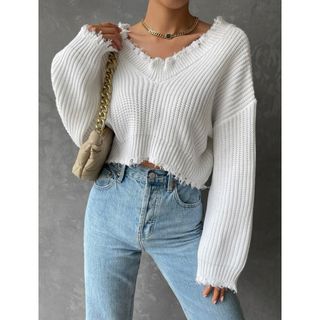 シーイン(SHEIN)のショート丈ニット(ニット/セーター)