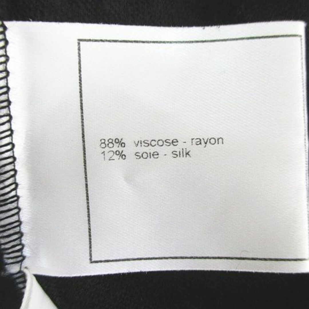 CHANEL(シャネル)のシャネル ノースリ ニット セーター カットソー 絹 シルク 40 黒 ブラック レディースのトップス(ニット/セーター)の商品写真