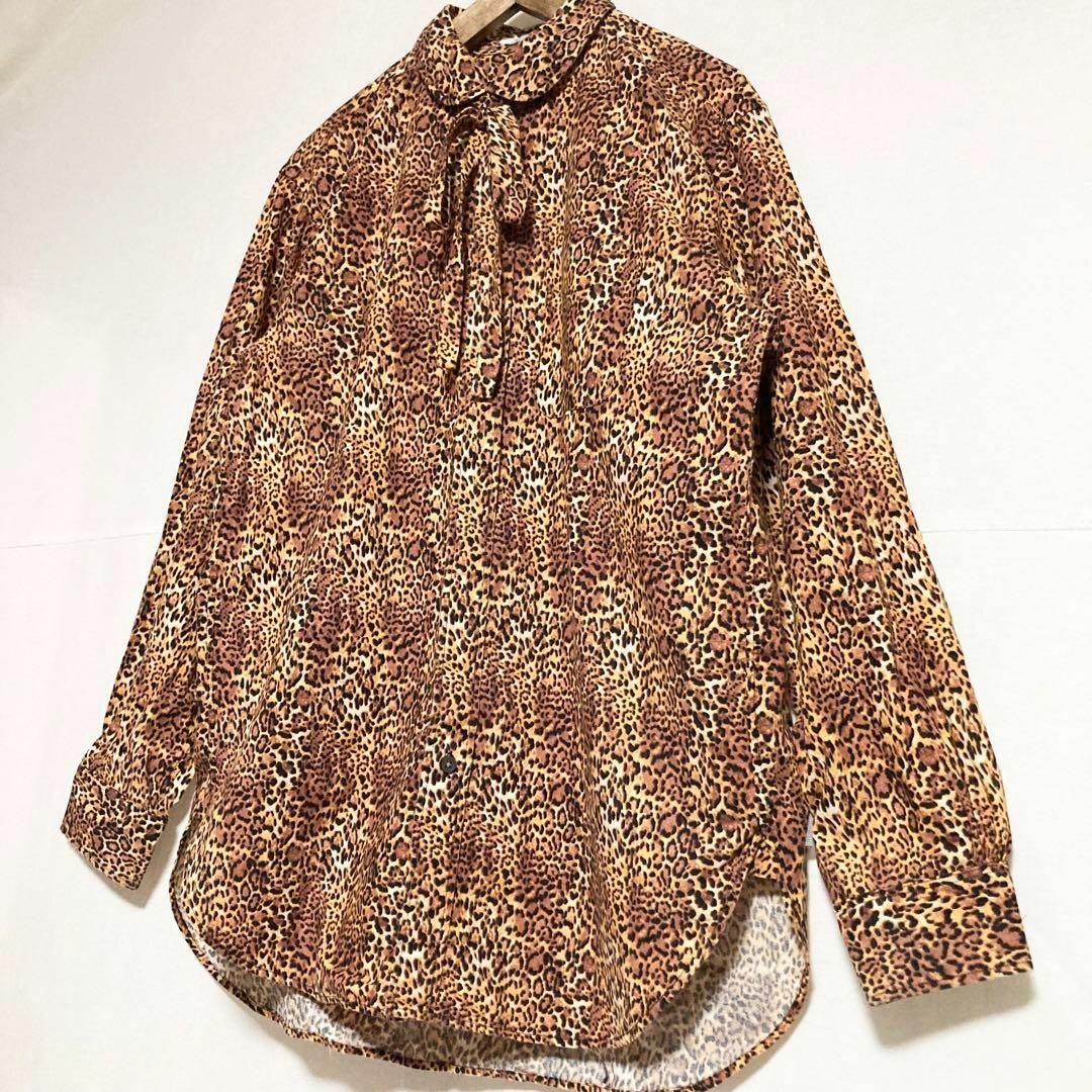 その他Mサイズ！ENGINEERED GARMENTS レオパードリボンシャツ