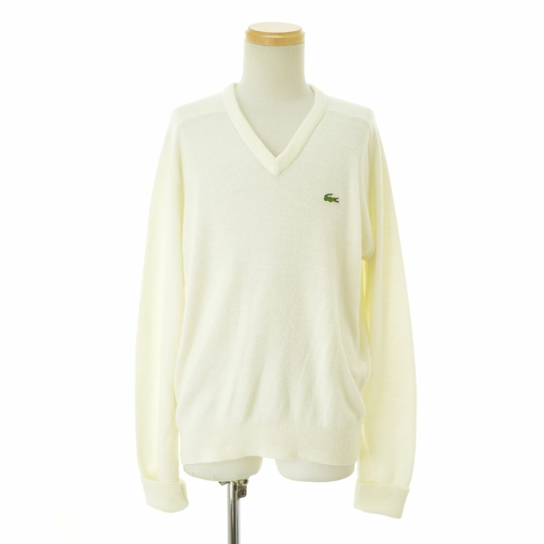 LACOSTE(ラコステ)の【IZODLACOSTE】70s 糸巻きタグ USA製 アクリルニットセーター メンズのトップス(ニット/セーター)の商品写真