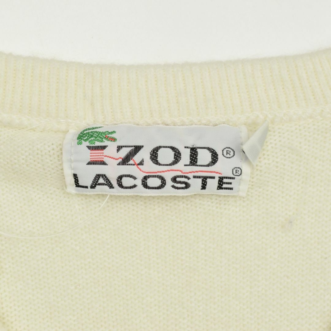 LACOSTE(ラコステ)の【IZODLACOSTE】70s 糸巻きタグ USA製 アクリルニットセーター メンズのトップス(ニット/セーター)の商品写真