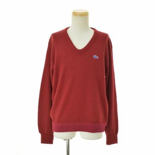 ラコステ(LACOSTE)の【IZODLACOSTE】70s 糸巻きタグ 青ワニ アクリル長袖ニットセーター(ニット/セーター)