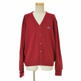 ラコステ(LACOSTE)の【IZODLACOSTE】70s 糸巻きタグ 青ワニ アクリルニットカーディガン(カーディガン)