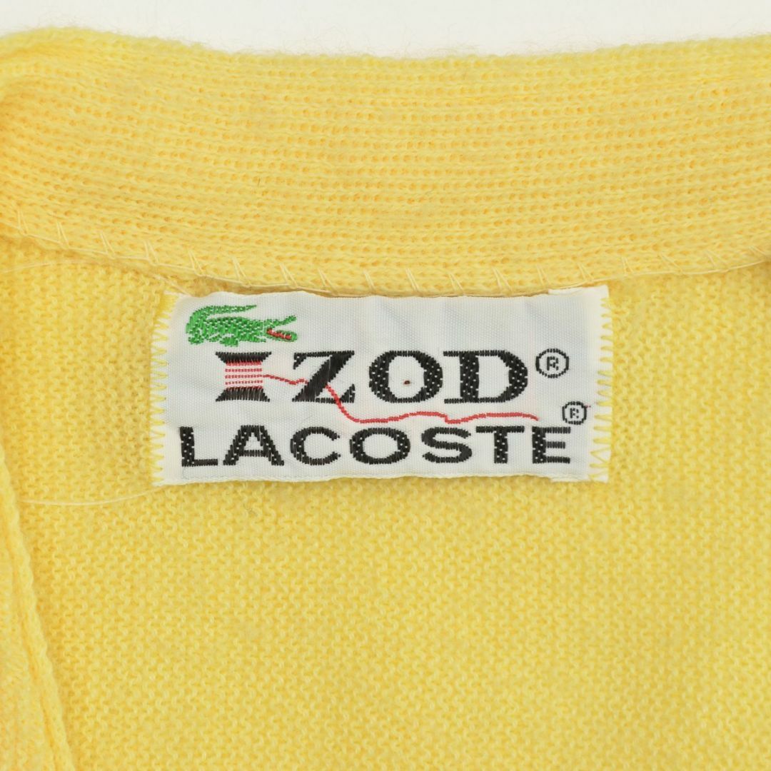 LACOSTE(ラコステ)の【IZODLACOSTE】70s 糸巻きタグ アクリルニット長袖カーディガン メンズのトップス(カーディガン)の商品写真