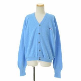 ラコステ(LACOSTE)の【IZODLACOSTE】70s 糸巻きタグ 青ワニ アクリルニットカーディガン(カーディガン)