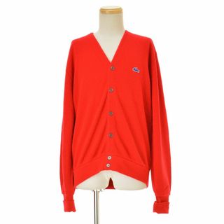 ラコステ(LACOSTE)の【IZODLACOSTE】70s 糸巻きタグ 青ワニ アクリルニットカーディガン(カーディガン)