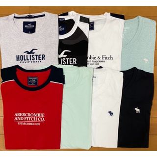 アバクロンビーアンドフィッチ(Abercrombie&Fitch)の☆本日終了☆アバクロ＆ホリスター☆8点まとめ売り☆新品☆サイズXS☆(Tシャツ/カットソー(半袖/袖なし))